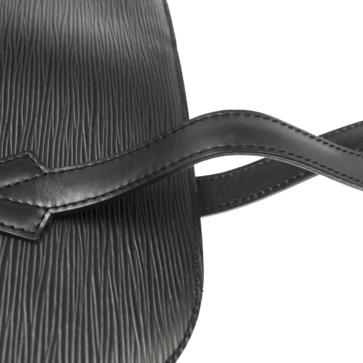 Louis Vuitton 2000 Black Epi Lussac Shoulder Bag M52282