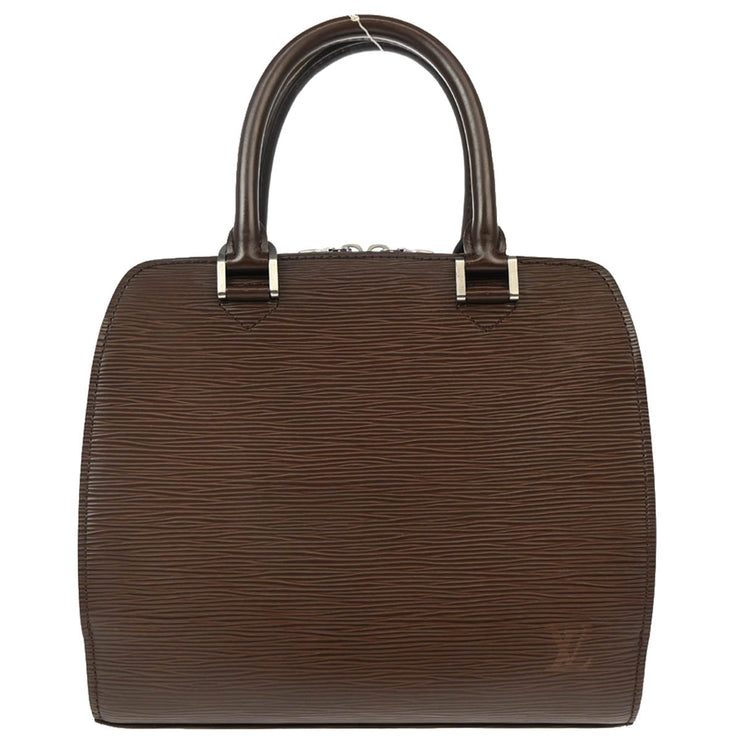 Louis Vuitton 2003 Brown Epi Pont Neuf Handbag M5205D