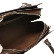 Louis Vuitton 2003 Brown Epi Pont Neuf Handbag M5205D