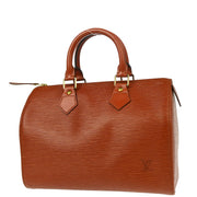 Louis Vuitton 1995 Brown Epi Speedy 25 Handbag M43013
