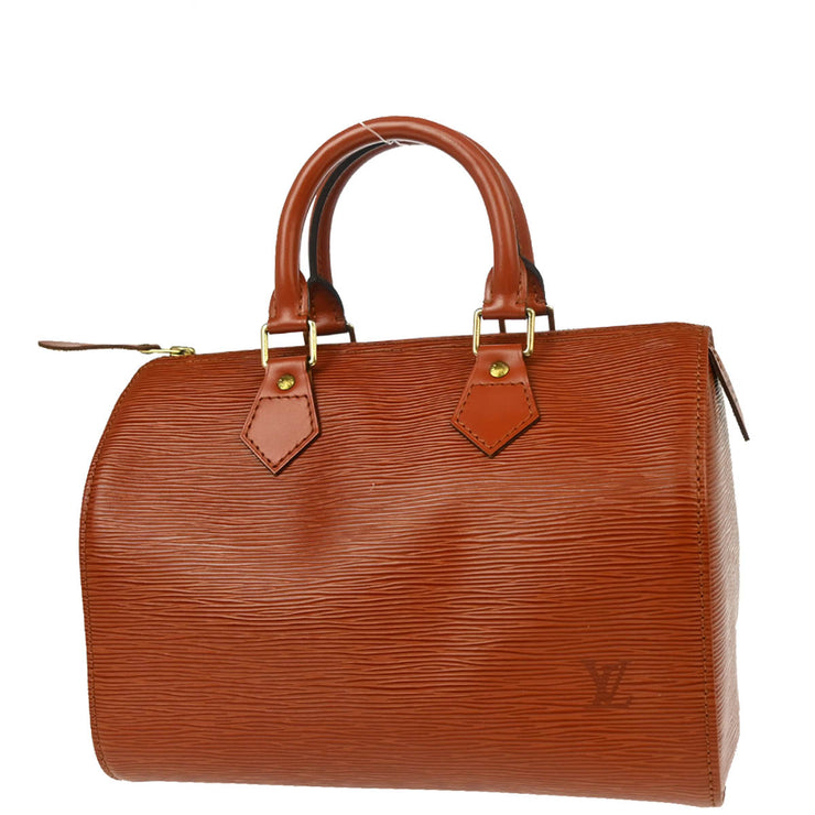 Louis Vuitton 1995 Brown Epi Speedy 25 Handbag M43013