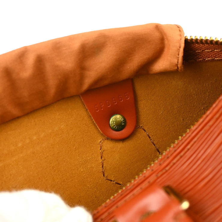 Louis Vuitton 1995 Brown Epi Speedy 25 Handbag M43013