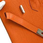 Hermes 2009 Orange Togo Birkin 35 Handbag
