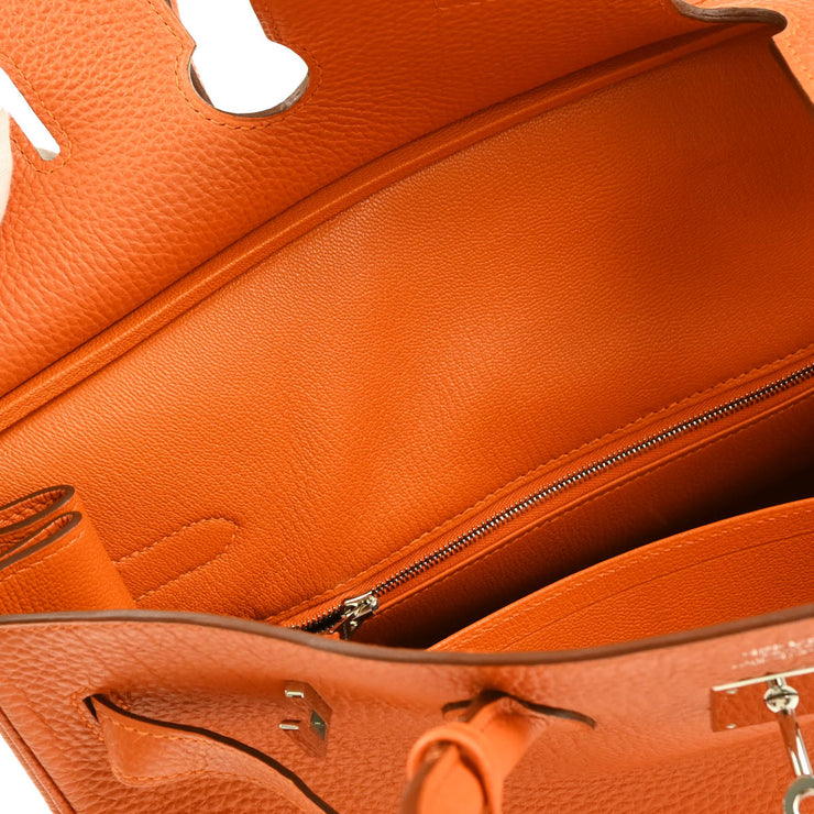 Hermes 2009 Orange Togo Birkin 35 Handbag