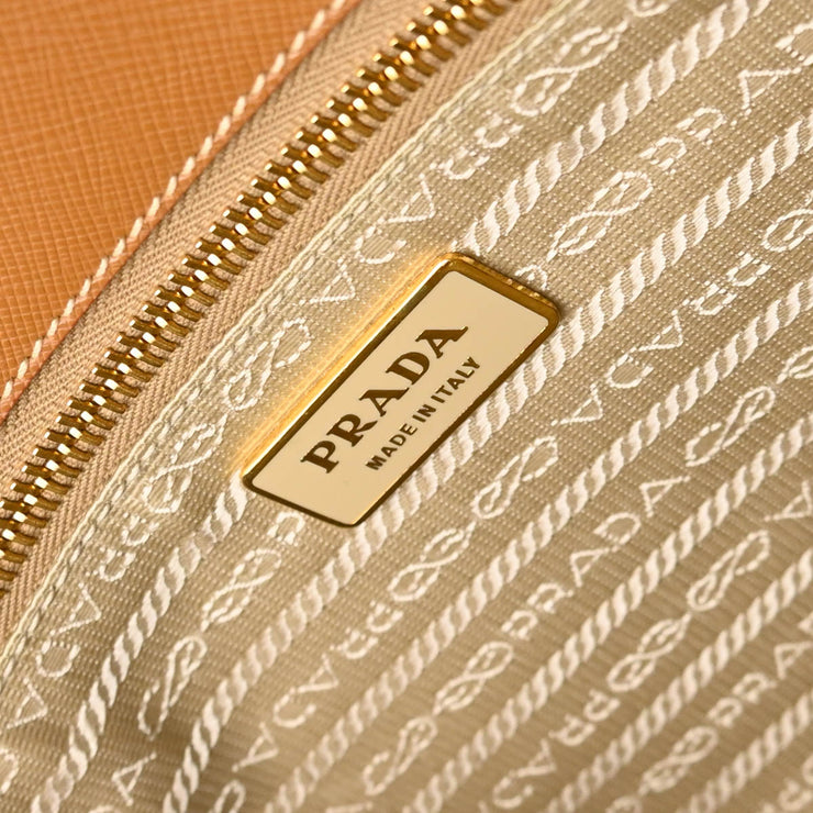 Prada Beige Leather Galleria Tote Handbag