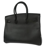 Hermes 2000 Black Ardennes Birkin 35 Handbag