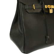 Hermes 2000 Black Ardennes Birkin 35 Handbag