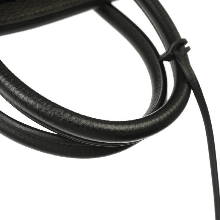 Hermes 2000 Black Ardennes Birkin 35 Handbag