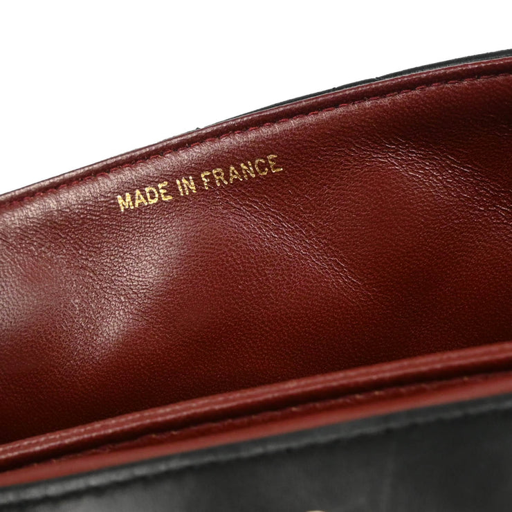 Chanel 1989-1991 Black Lambskin Shoulder Bag