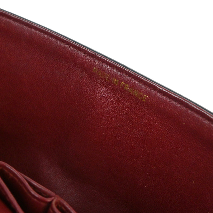Chanel 1994-1996 Black Lambskin Medium Classic Double Flap Shoulder Bag