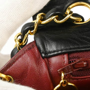 Chanel Black Lambskin Classic Square Flap Shoulder Bag 20