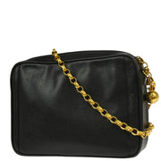 Chanel Black Caviar Camera Bag Small