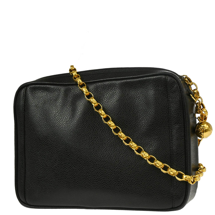 Chanel Black Caviar Camera Bag Small