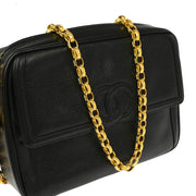 Chanel Black Caviar Camera Bag Small