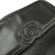 Chanel Black Caviar Camera Bag Small