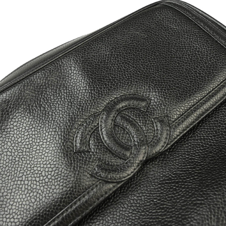 Chanel Black Caviar Camera Bag Small