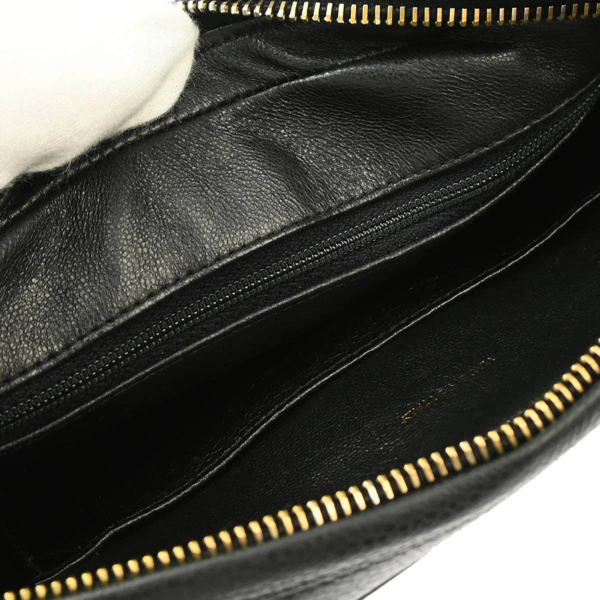 Chanel 1991-1994 Black Caviar Camera Bag Small