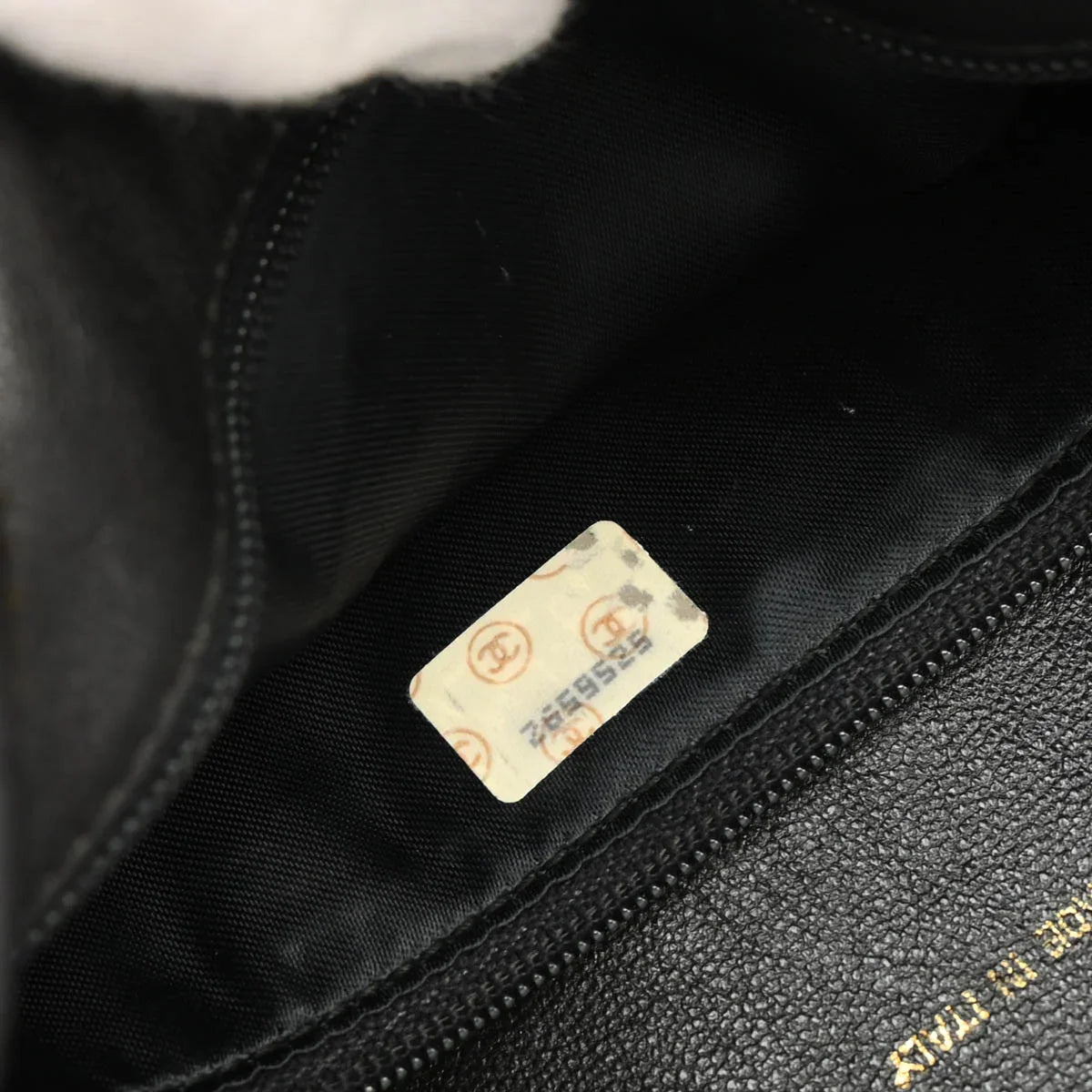 Chanel 1991-1994 Black Caviar Camera Bag Small