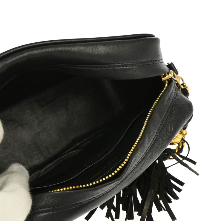 Chanel Black Lambskin Camera Bag Mini