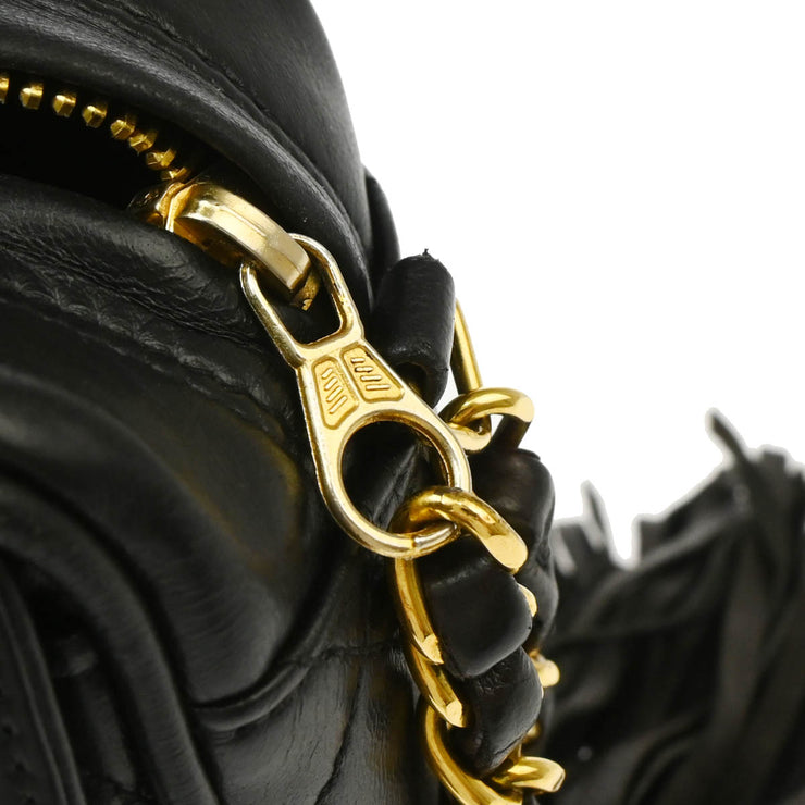 Chanel Black Lambskin Camera Bag Mini
