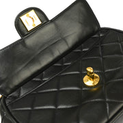 Chanel Black Lambskin Camera Bag Mini