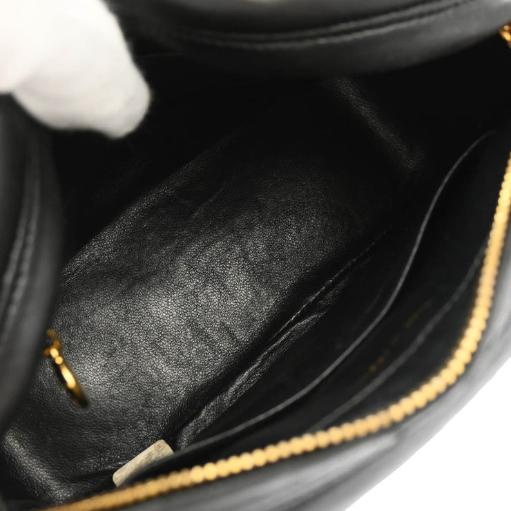 Chanel Black Lambskin Camera Bag Mini