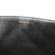 Chanel 1996-1997 Black Lambskin Jumbo Classic Flap Shoulder Bag