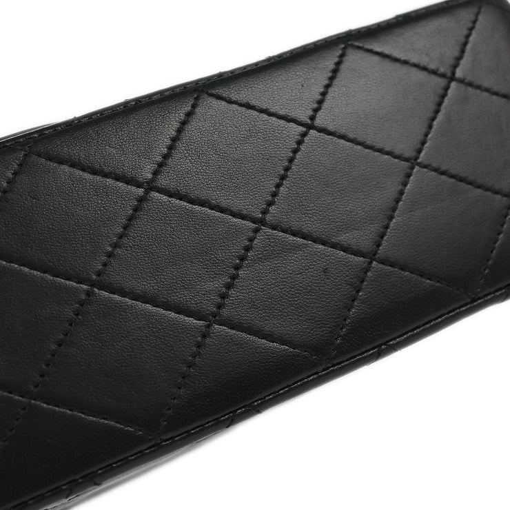 Chanel Black Lambskin Medium Classic Double Flap Shoulder Bag
