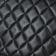Chanel Black Lambskin Single Flap Shoulder Bag