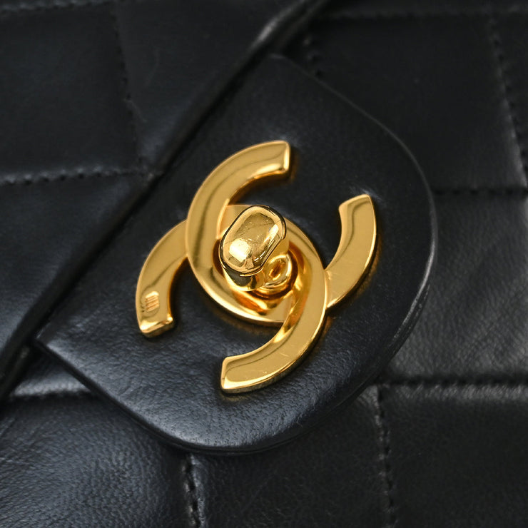 Chanel Black Lambskin Mini Classic Square Flap Shoulder Bag 17