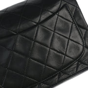 Chanel Black Lambskin Mini Classic Square Flap Shoulder Bag 17