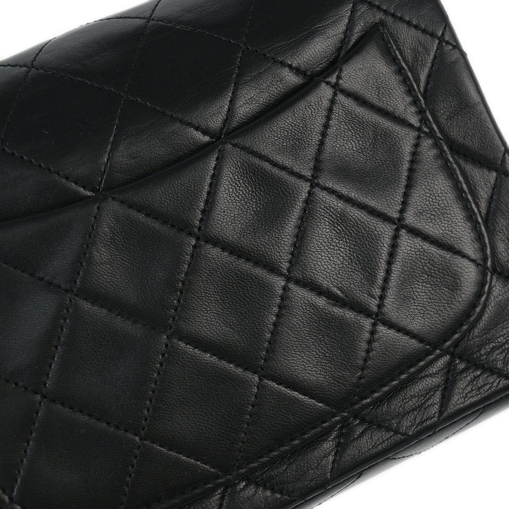 Chanel Black Lambskin Mini Classic Square Flap Shoulder Bag 17