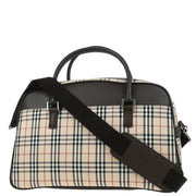 Burberry Beige Brown Burberry Check 2way Shoulder Handbag