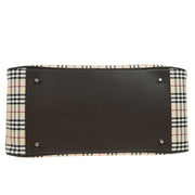 Burberry Beige Brown Burberry Check 2way Shoulder Handbag