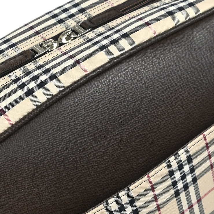 Burberry Beige Brown Burberry Check 2way Shoulder Handbag