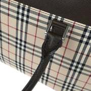 Burberry Beige Brown Burberry Check 2way Shoulder Handbag