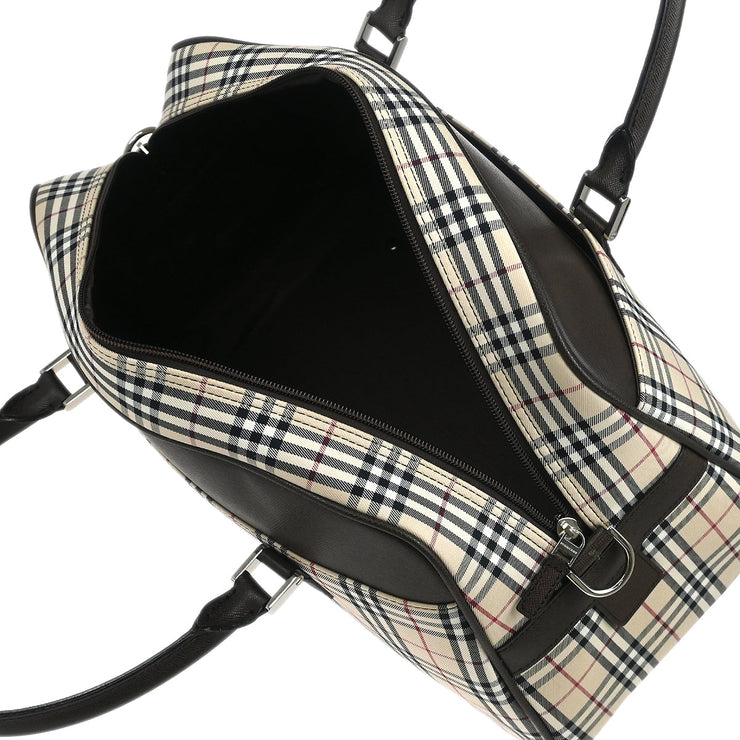Burberry Beige Brown Burberry Check 2way Shoulder Handbag