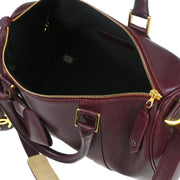 Chanel 1994-1996 Bordeaux Caviar 2way Duffel Handbag