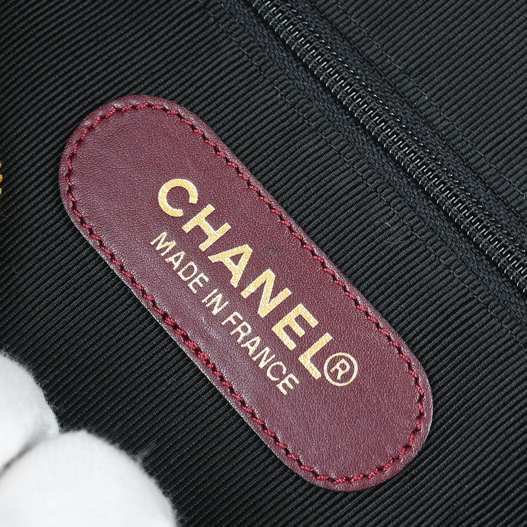 Chanel 1994-1996 Bordeaux Caviar 2way Duffel Handbag