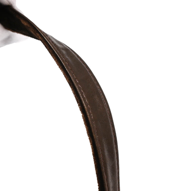 Chanel 1994-1996 Brown Velvet Classic Flap Chain Backpack