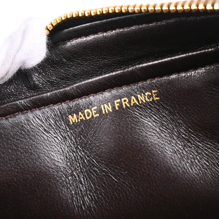 Chanel 1994-1996 Brown Velvet Classic Flap Chain Backpack