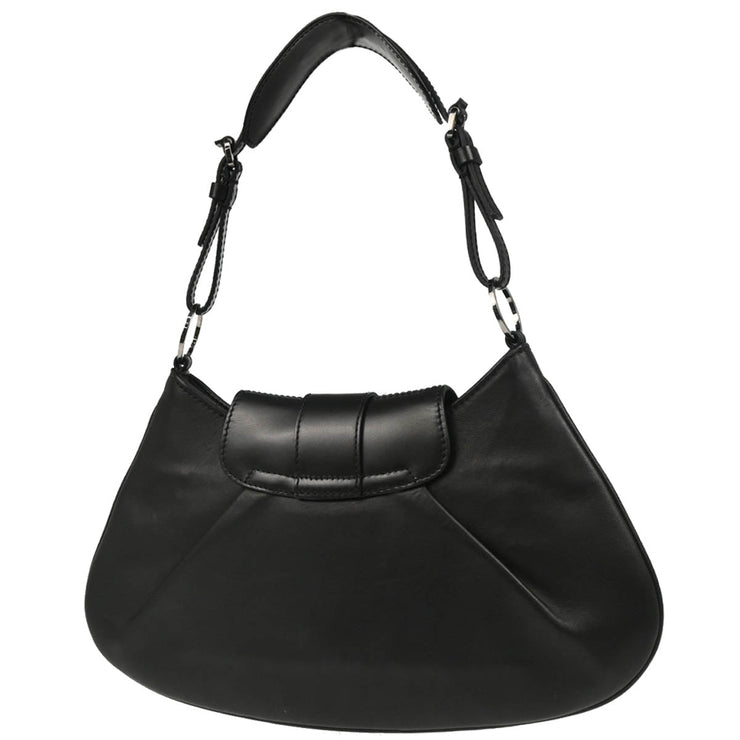 Christian Dior Black Leather Street Chic Handbag