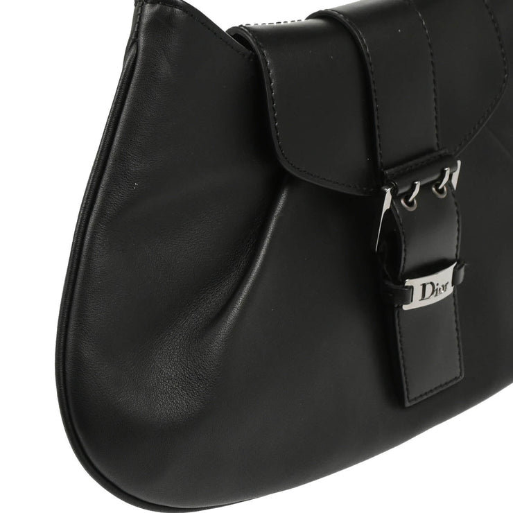Christian Dior Black Leather Street Chic Handbag