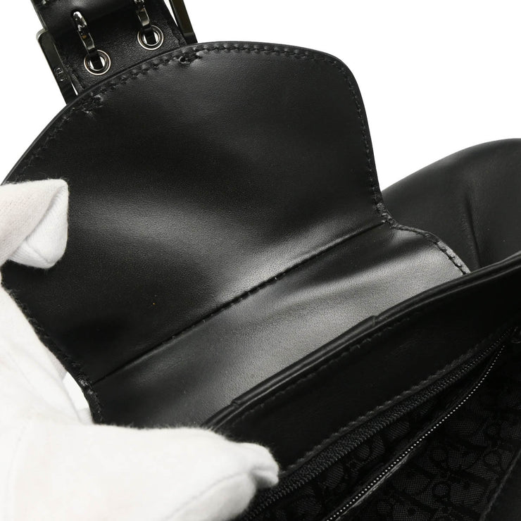Christian Dior Black Leather Street Chic Handbag