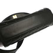 Chanel Black Lambskin Single Flap Shoulder Bag