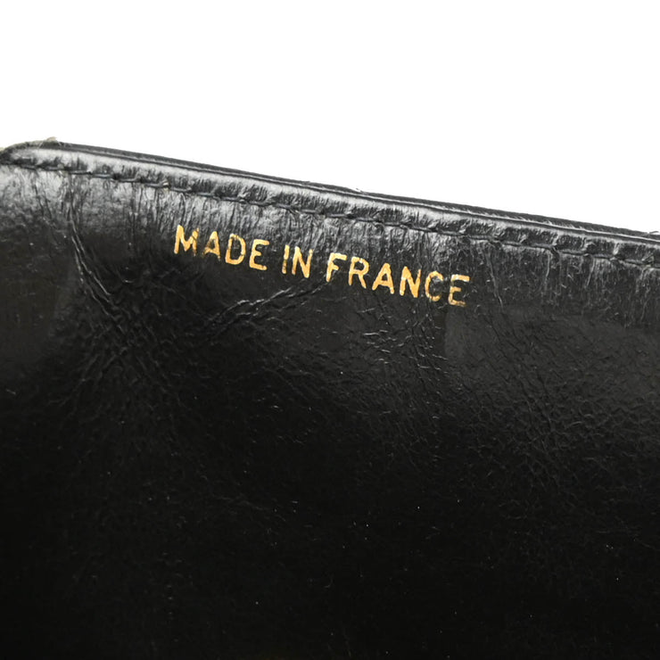 Chanel Black Lambskin Single Flap Shoulder Bag