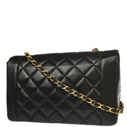 Chanel Black Lambskin Medium Diana Shoulder Bag