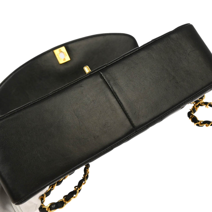 Chanel Black Lambskin Medium Diana Shoulder Bag