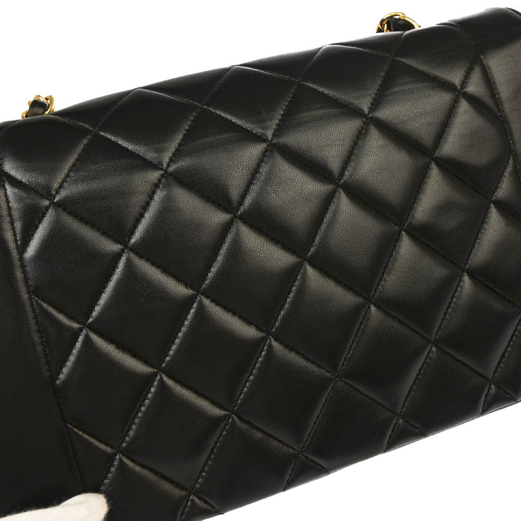 Chanel Black Lambskin Medium Diana Shoulder Bag