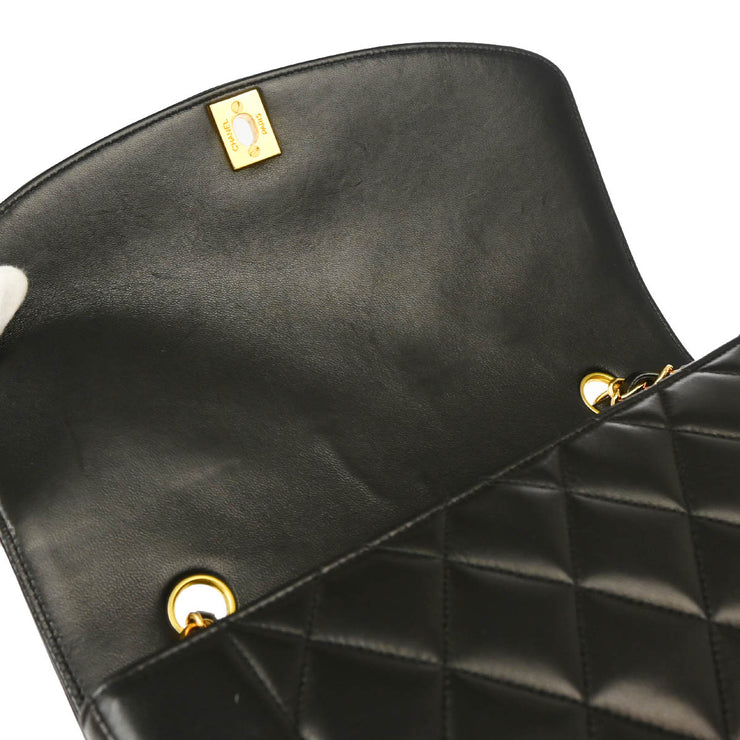 Chanel Black Lambskin Medium Diana Shoulder Bag